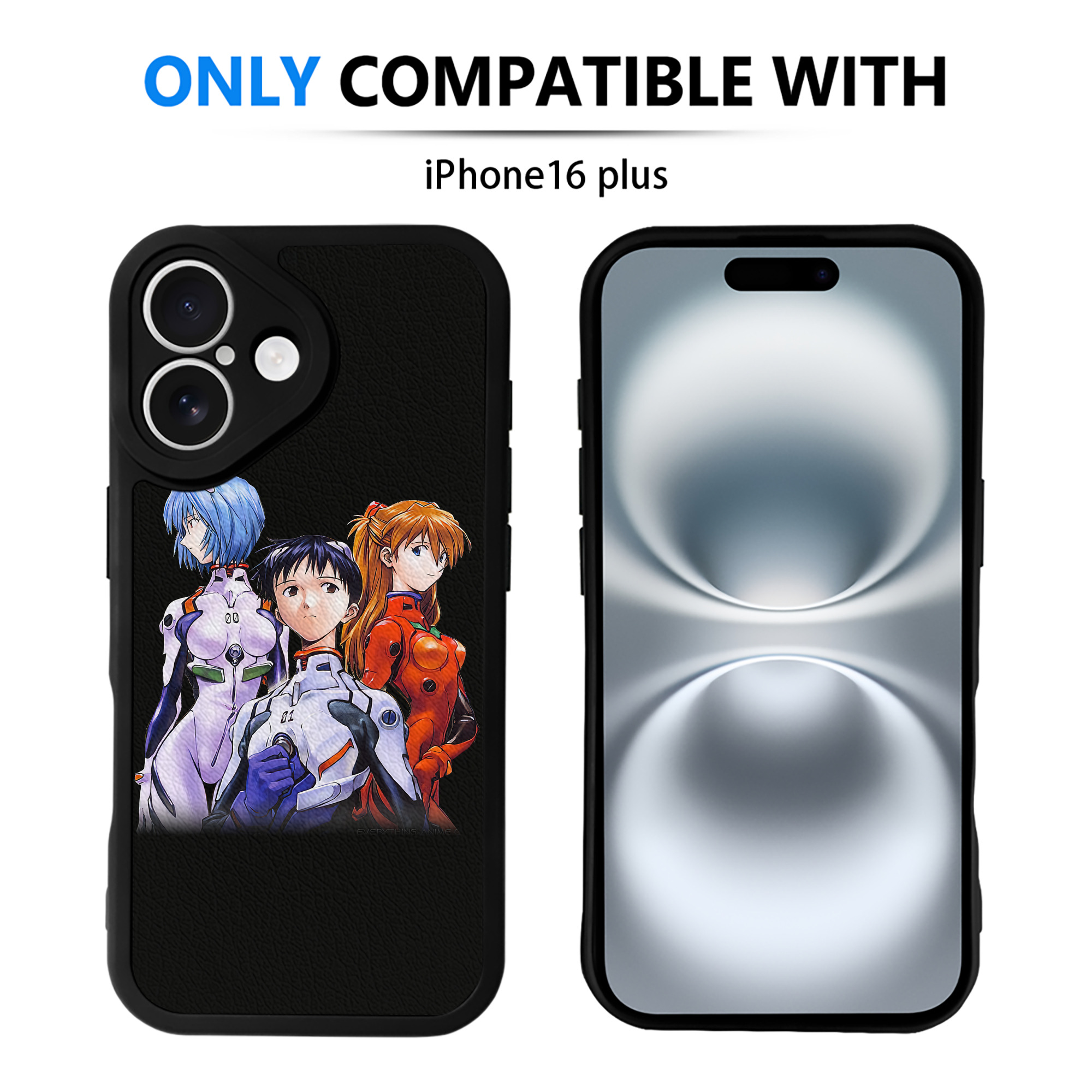 （画像用） EVA 新世紀エヴァンゲリオン 【iPhone 16シリーズ対応】シリコンスマホケース（レザー調） 材質：シリコン